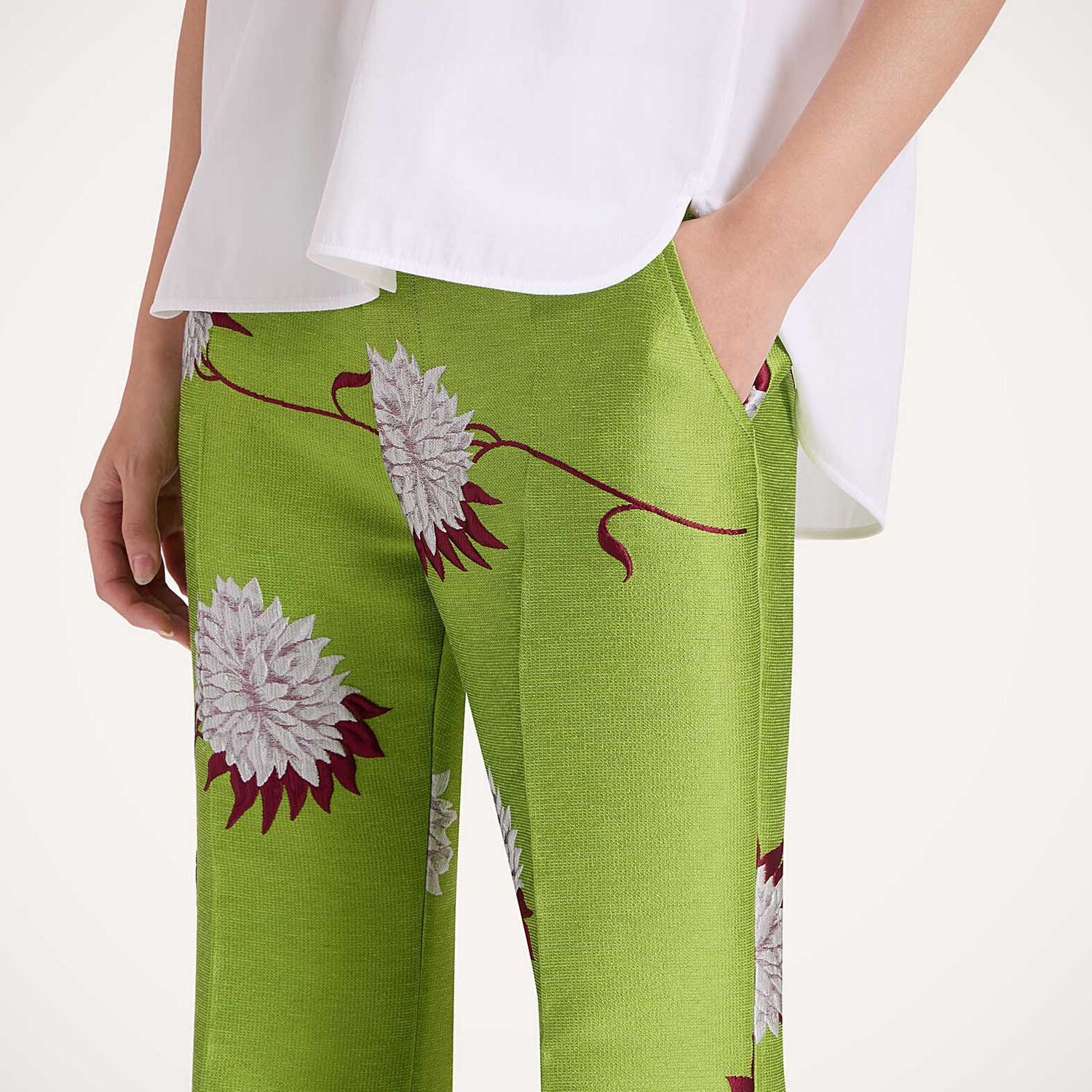  La Doublej Shorts & Pants Women - Hendrix Pants Derby Lime S 83% Polyester 9% Cotton 5% Silk 3% Polyamide 