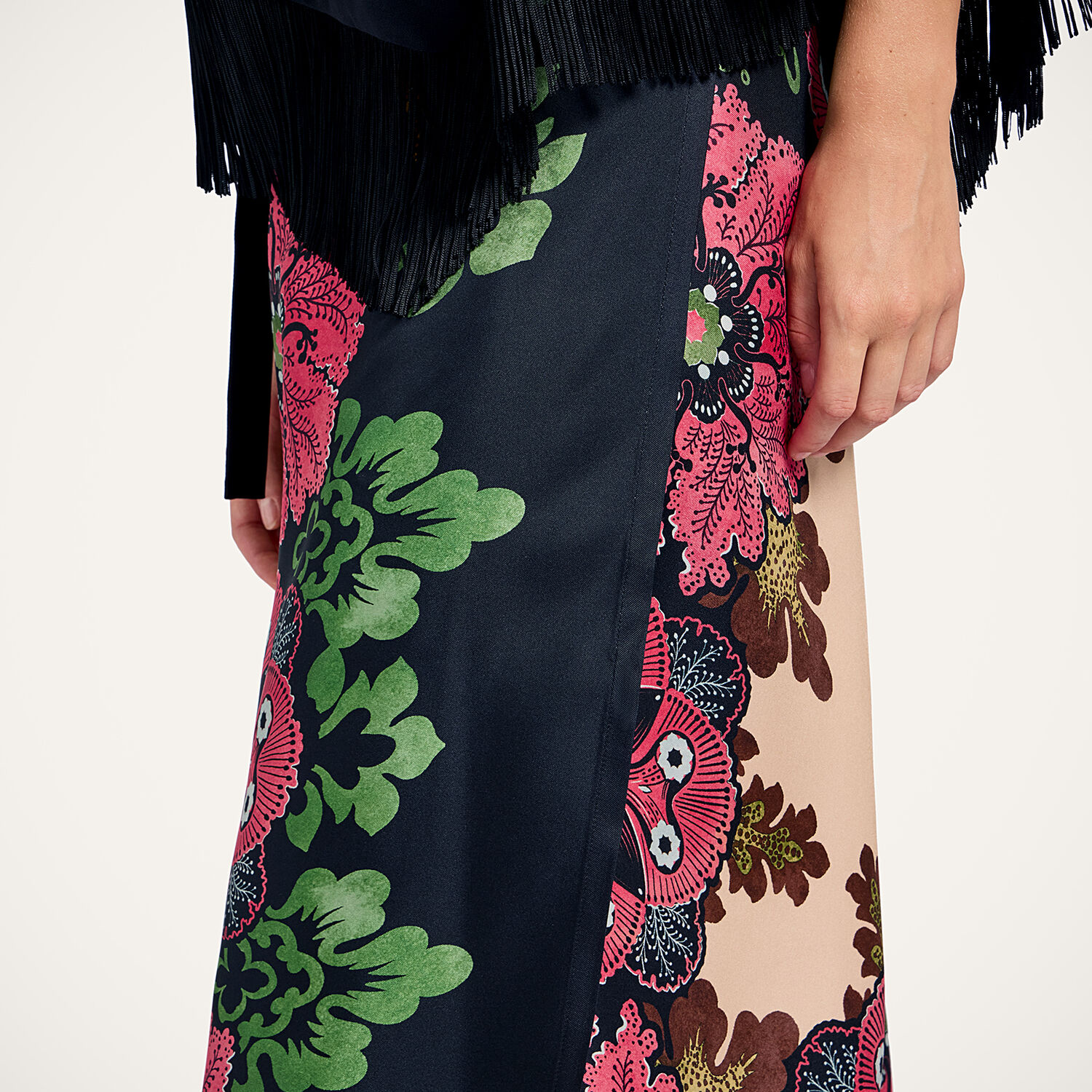 La Doublej Reversible Sarong Skirt In Multi