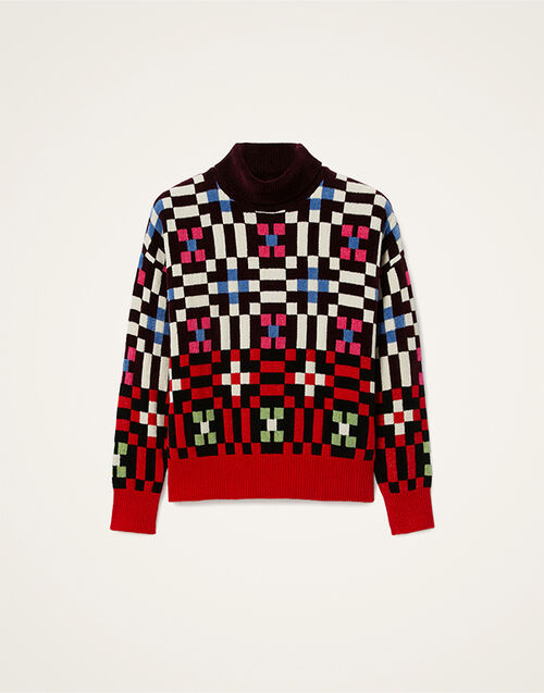 La DoubleJ Byte Turtleneck Multicolor Pink & Blue PUL0309KNI173VA387RE07