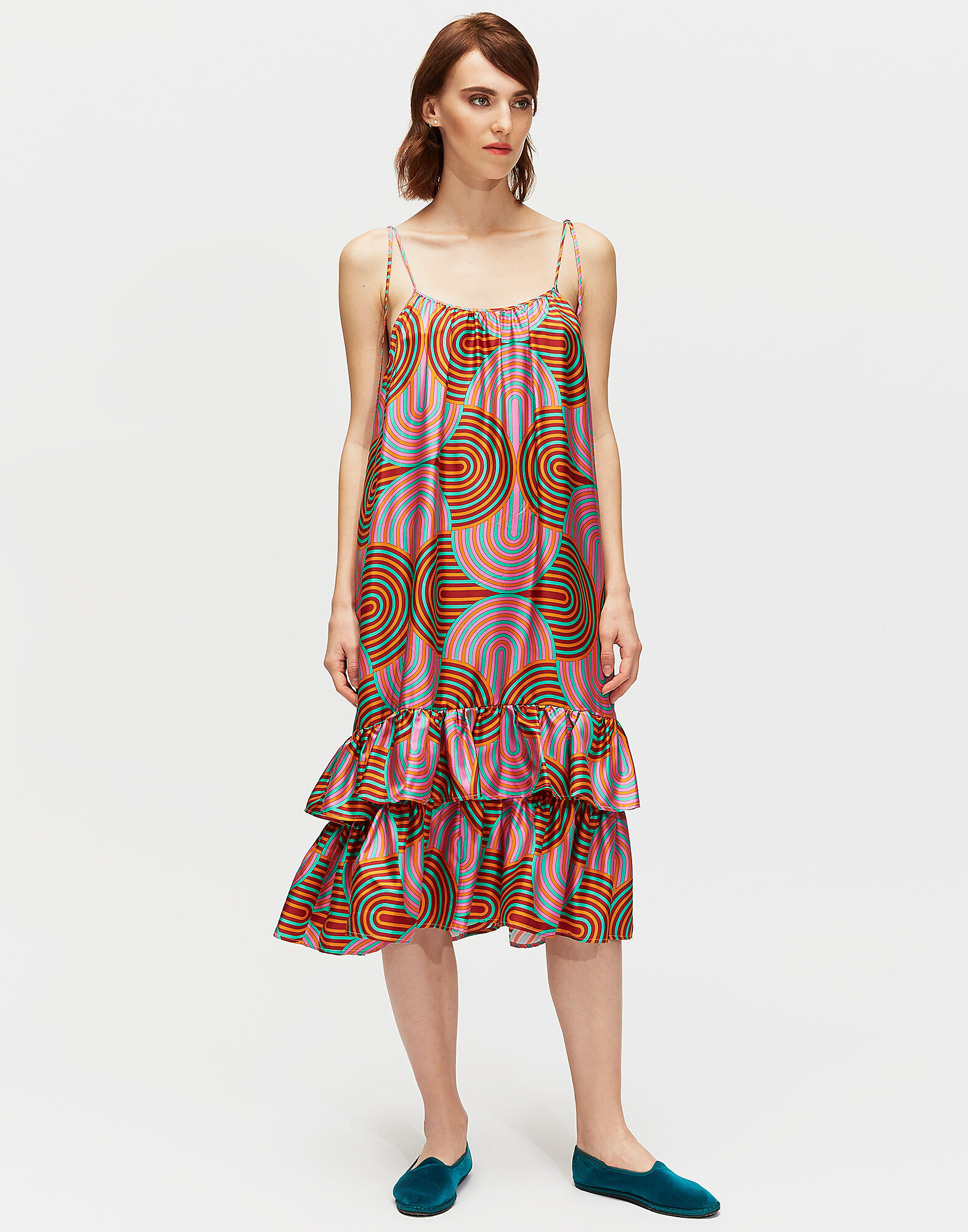 LaDoubleJ Simps Dress Slinky Rosso DRE0076SIL001SLI0002