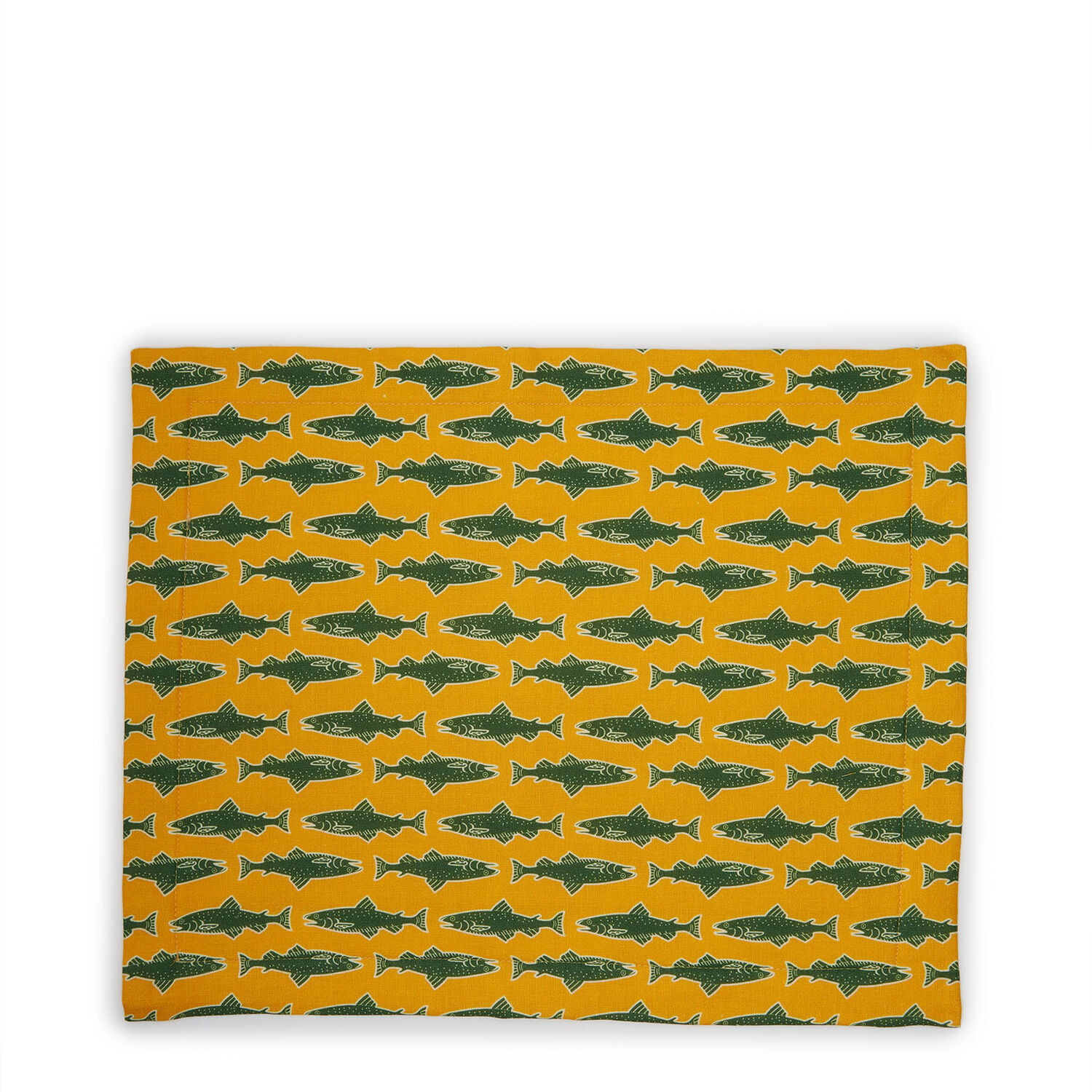 La Doublej Placemat Set Of 2 In Como Fish Yellow
