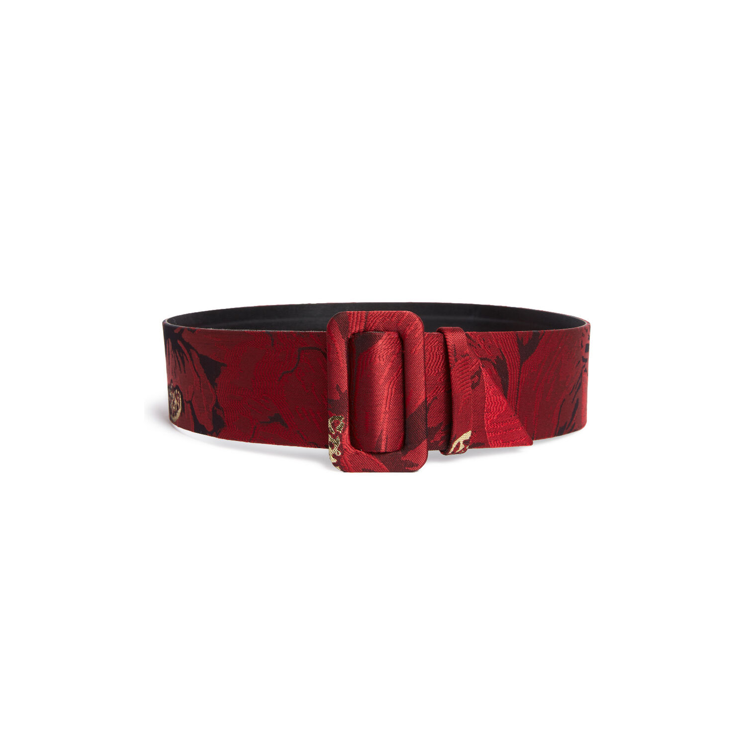 La Doublej Medium Belt In Ruby Red