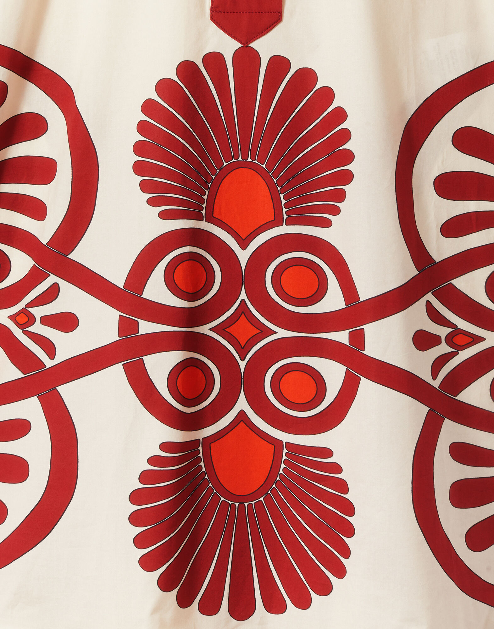 La DoubleJ Artemis Dress Medallion Plac&eacute;e Cream DRE0201COT015MED01WH03