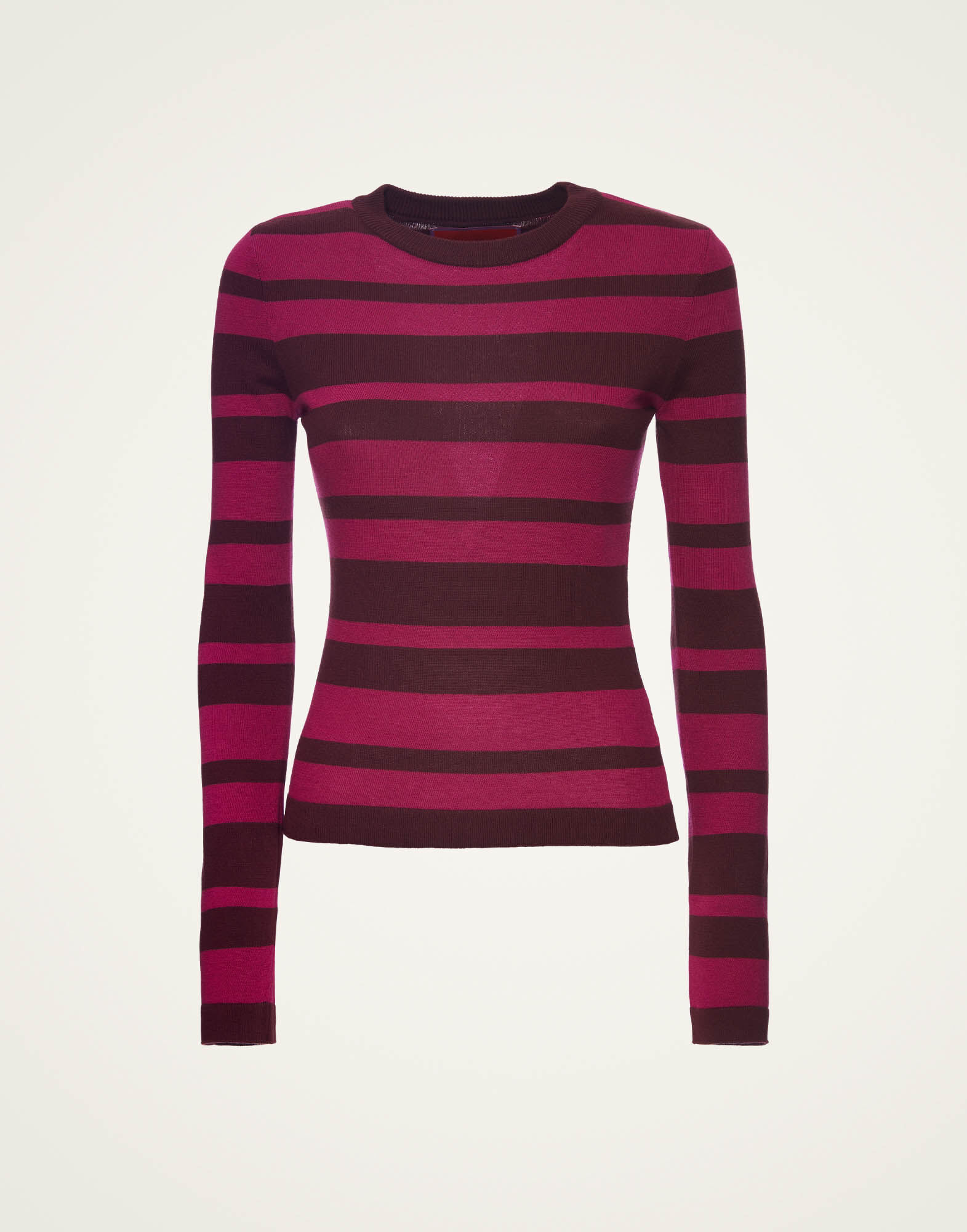 Crew Top in Solid Fuchsia for Women | La DoubleJ