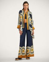 La DoubleJ Palazzo Pants La DoubleJ Palazzo Pants Mudejar Placée Blue TRO0026SIL006MUD01BU03