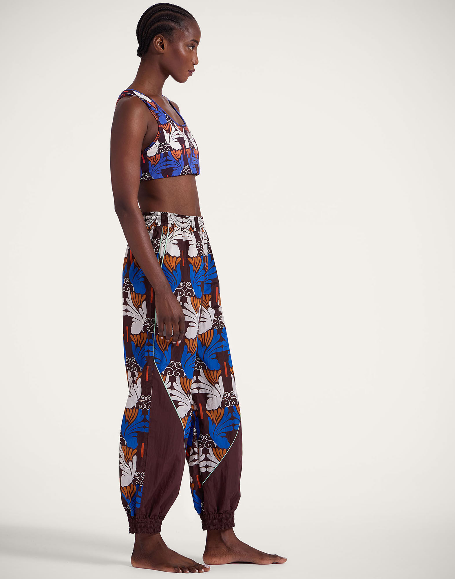 La DoubleJ Court Pants Ali Chocolate TRO0145NYL011WIG07BR07