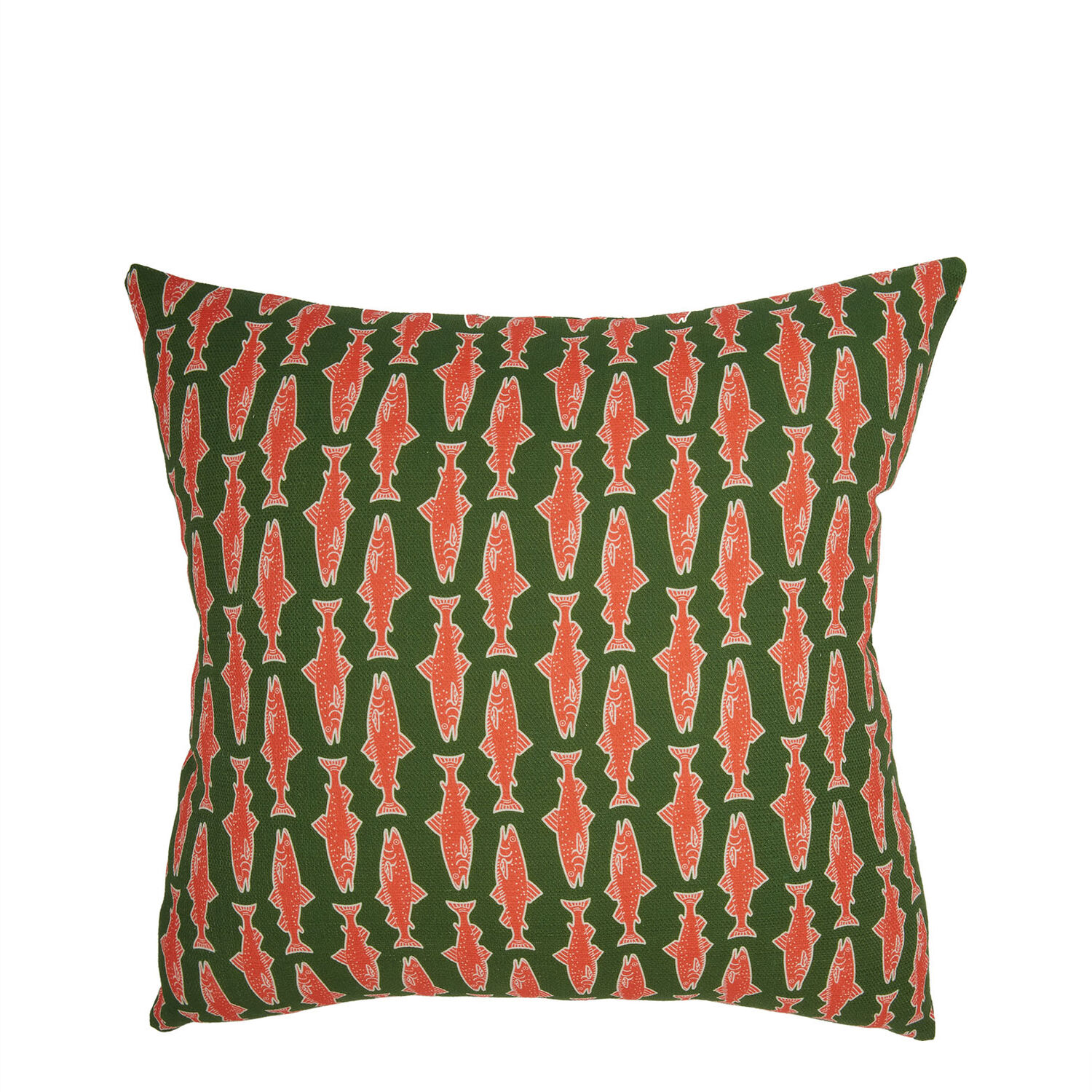 Shop La Doublej Cushion (45x45) In Como Fish Green
