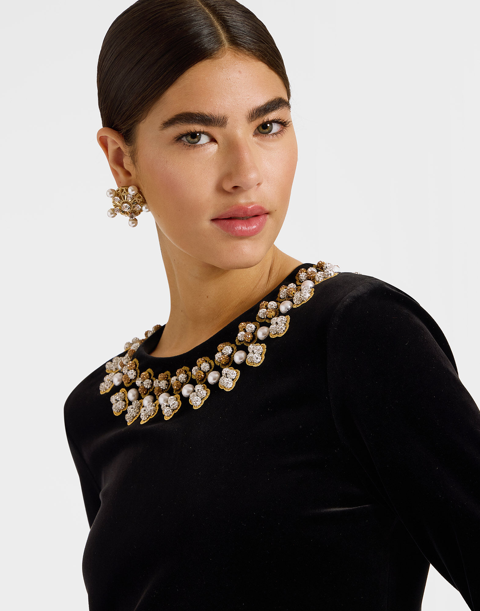 Solid black dress on sale