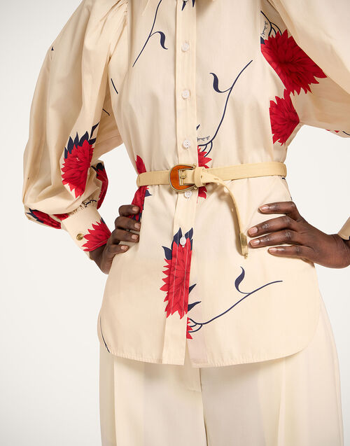 La DoubleJ Cinch Belt Solid Light Beige BEL0013COT089SOLIDBR01