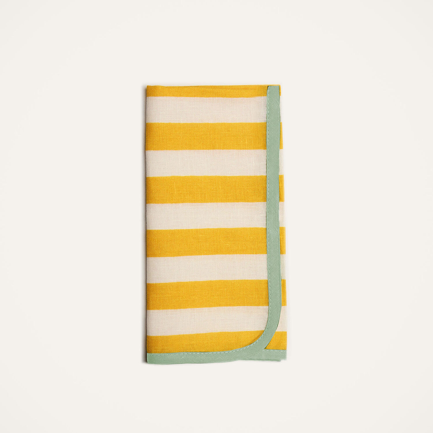 Shop La Doublej Large Napkins Set Of 2 (45x45) In Riviera Giallo