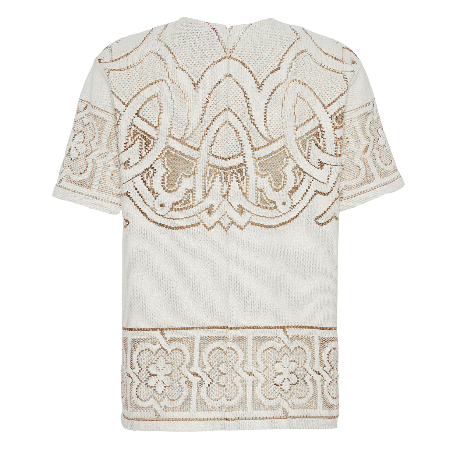 La Doublej Lacey House T-shirt In Solid White Smoke