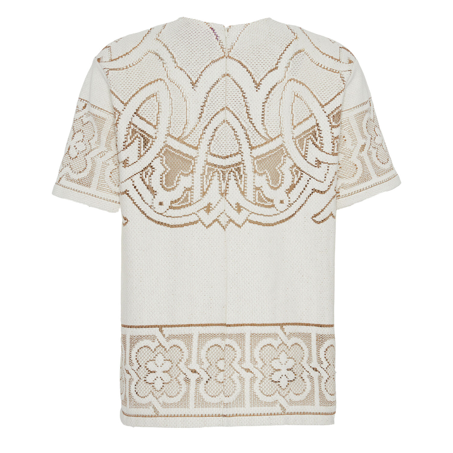 Shop La Doublej Lacey House T-shirt In Solid White Smoke