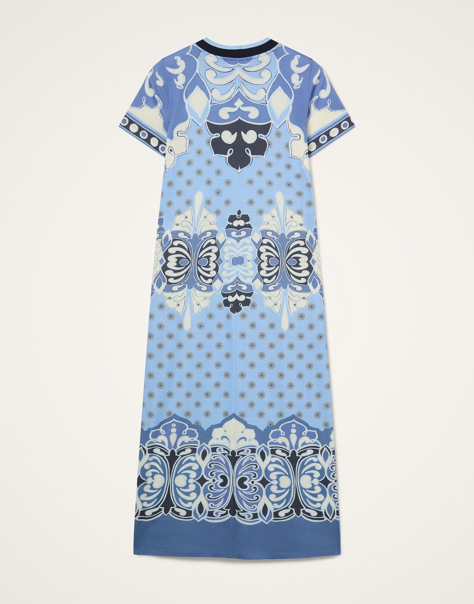 La DoubleJ Sporty Swing Dress Cocoon Plac&eacute;e Blue DRE1106JER085COC02BU03