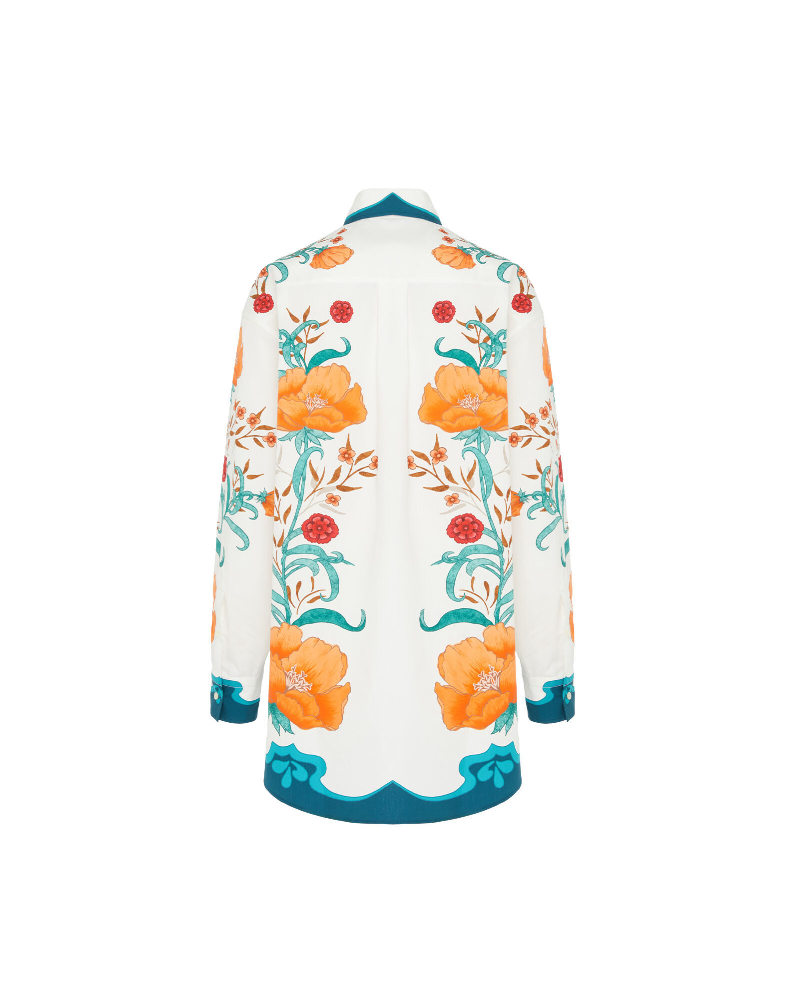 La DoubleJ Better Than Your Boyfriend's Shirt Morpheus Plac&eacute;e Orange SHI0092COT039MOR01OR02