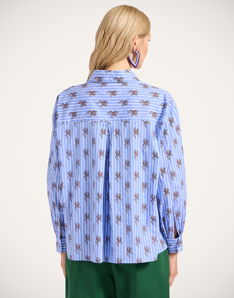 La DoubleJ Poet Shirt La DoubleJ Poet Shirt Gryphos Light Blue SHI0055COT059GRY03BU01