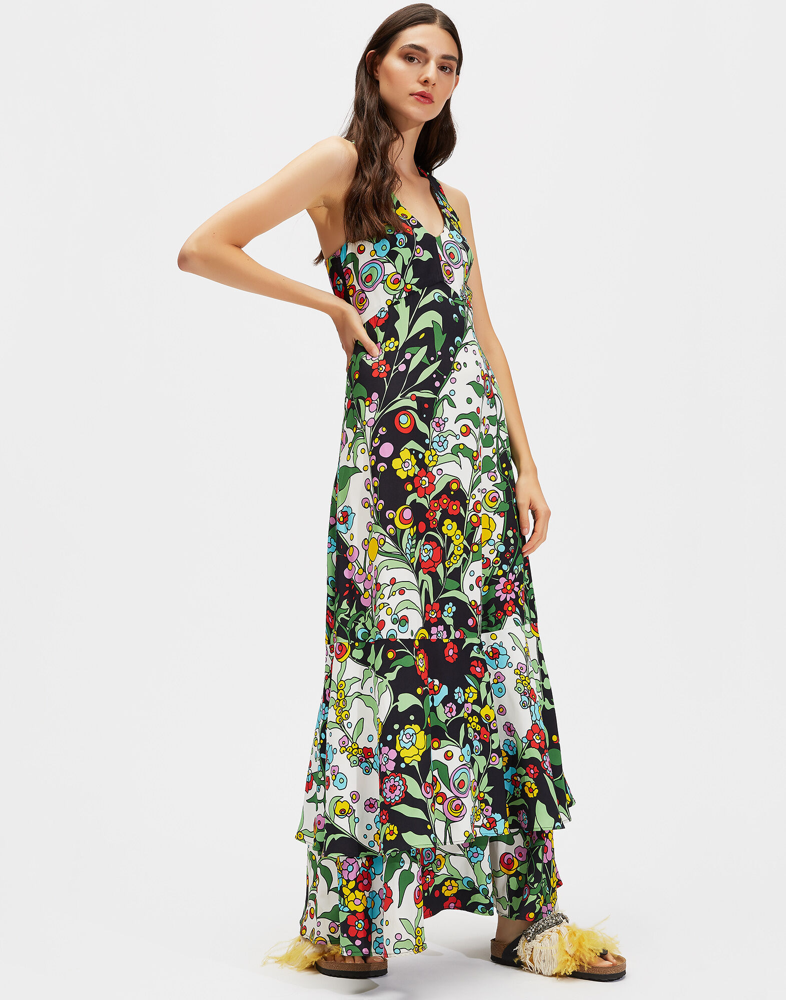 LaDoubleJ Molly Girl Dress Holly Hock DRE0066SAB001HOL0001