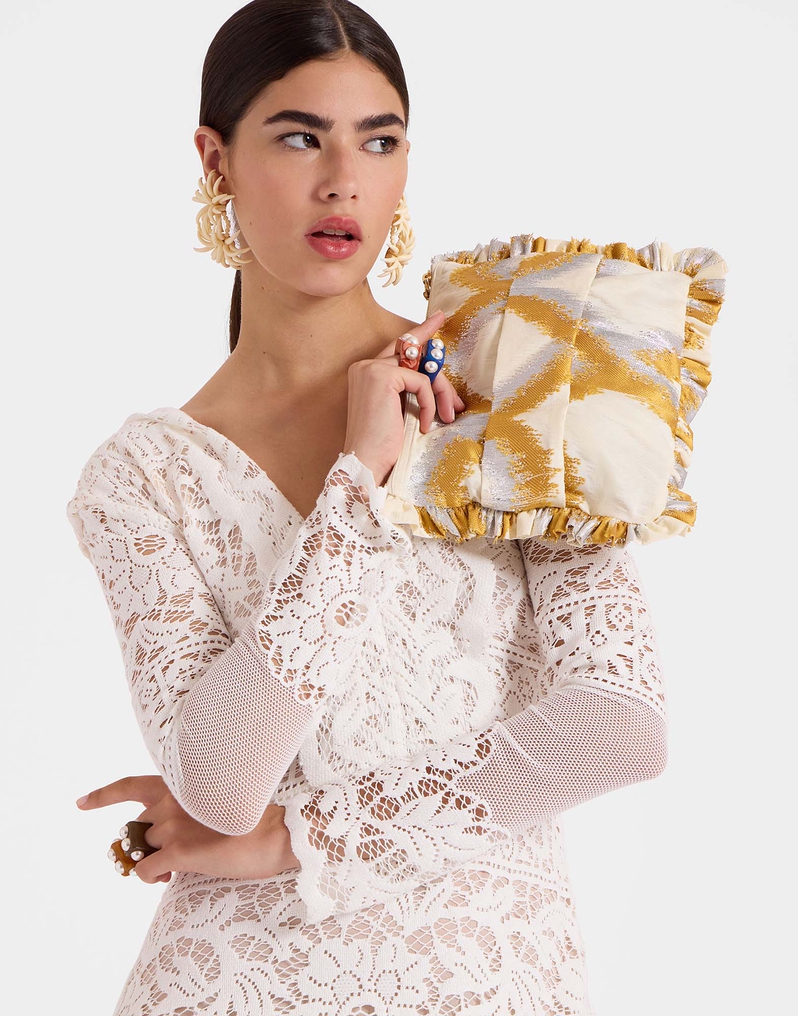 La DoubleJ Hand Pochette La DoubleJ Hand Pochette Tackle Gold BAG0059JCQ081TAC03YE05