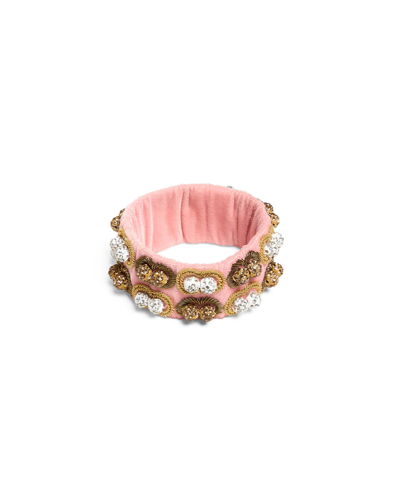 La DoubleJ Tesoro Double Bracelet Solid Pink BAC0009VEL015SOLIDPI01