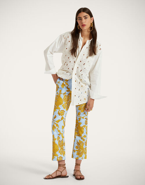 La DoubleJ 24/7 Pants Tangle Light Blue TRO0069COT005TAN01BU01