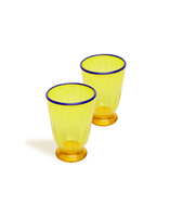 La DoubleJ Rainbow Glasses Set Of 2 Yellow GLA0014MUR001YEL0001