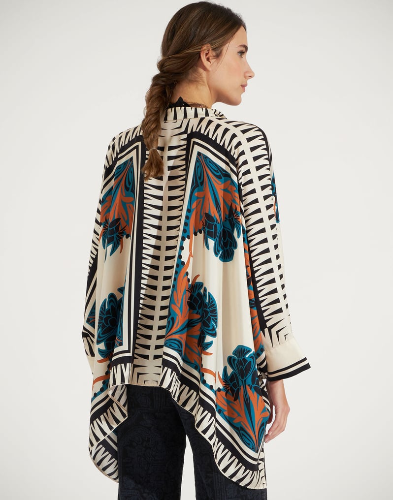 La DoubleJ Foulard Shirt La DoubleJ Foulard Shirt Florence Placée SHI0059SIL006FLO0002