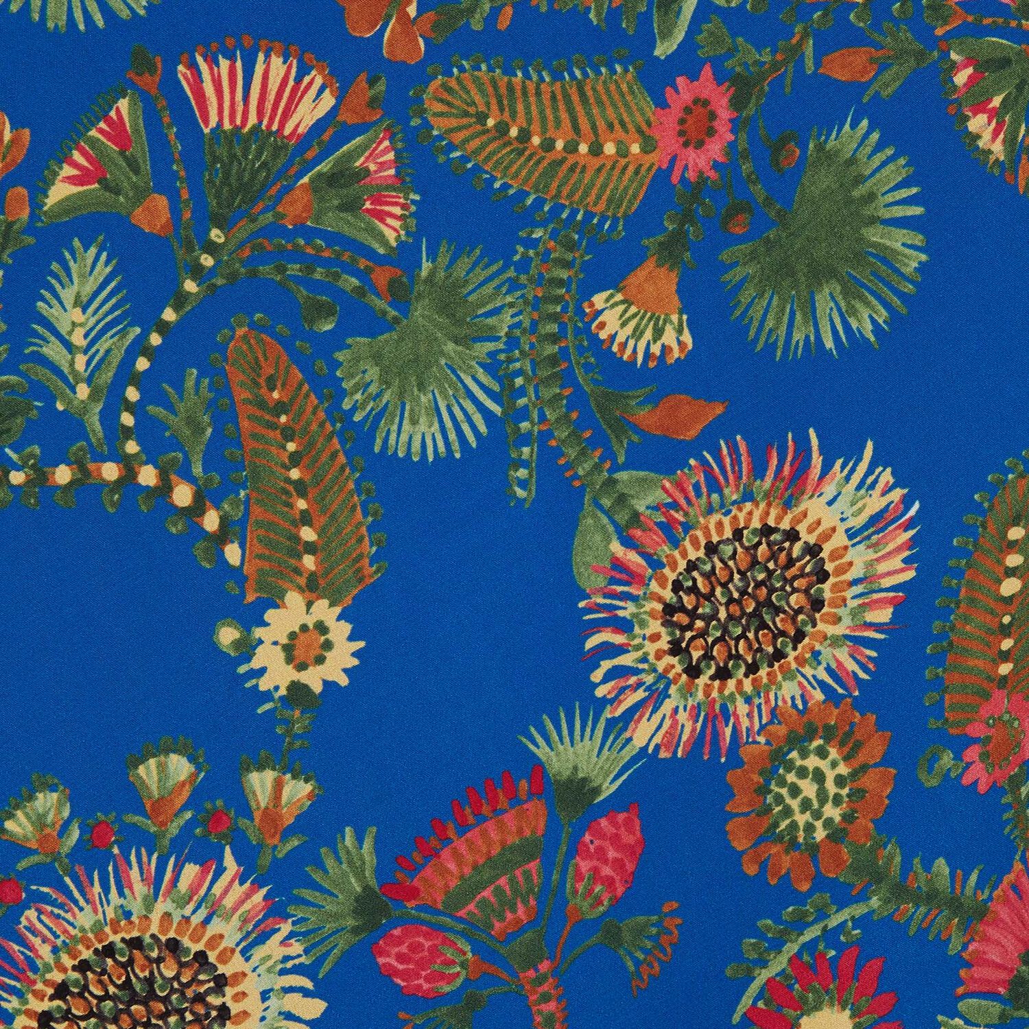 La Doublej Date Night Thistle Print Dress In Thistle Blu