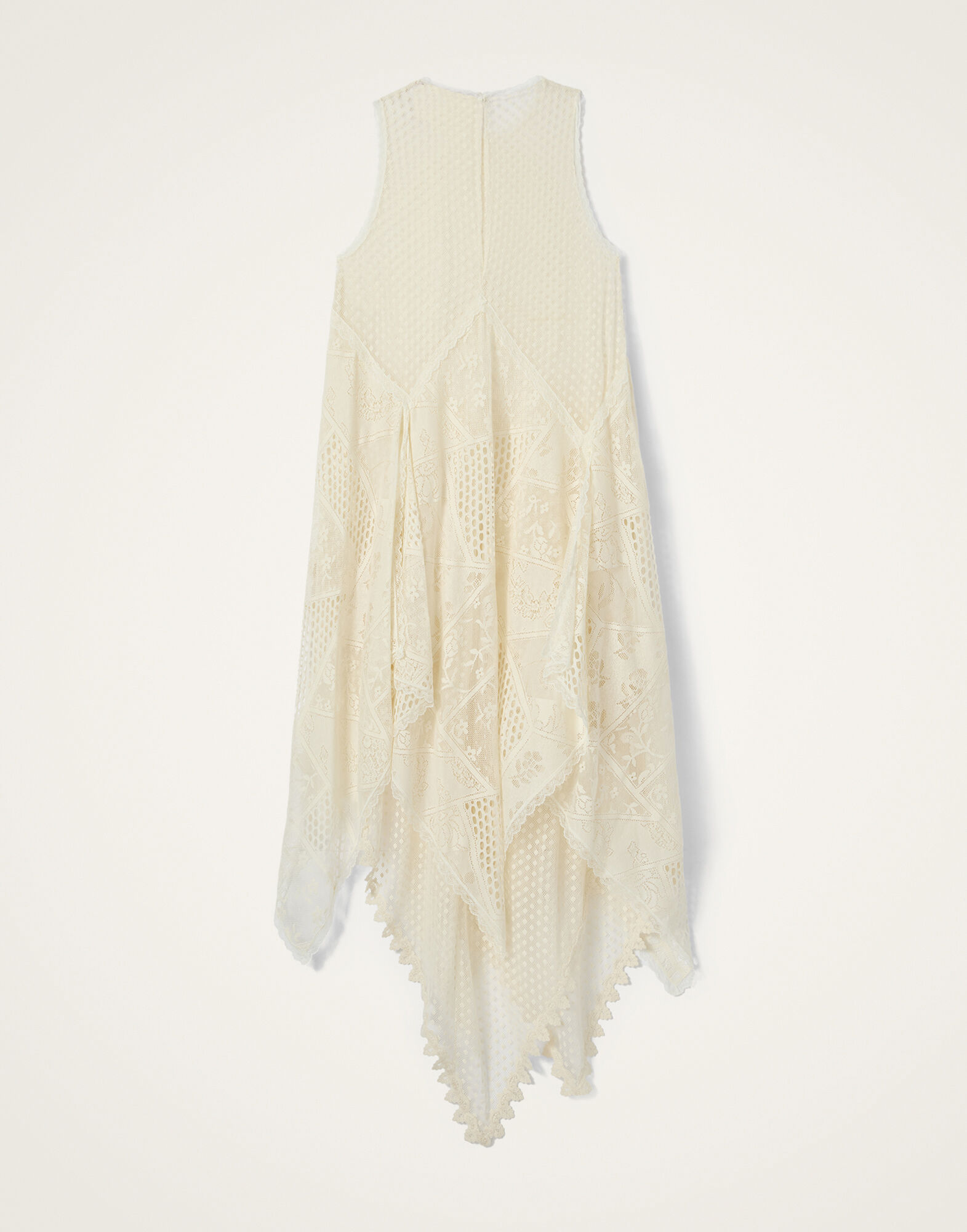 La DoubleJ Aura Dress Solid Ecru DRE1031LAC009SOLIDBR05