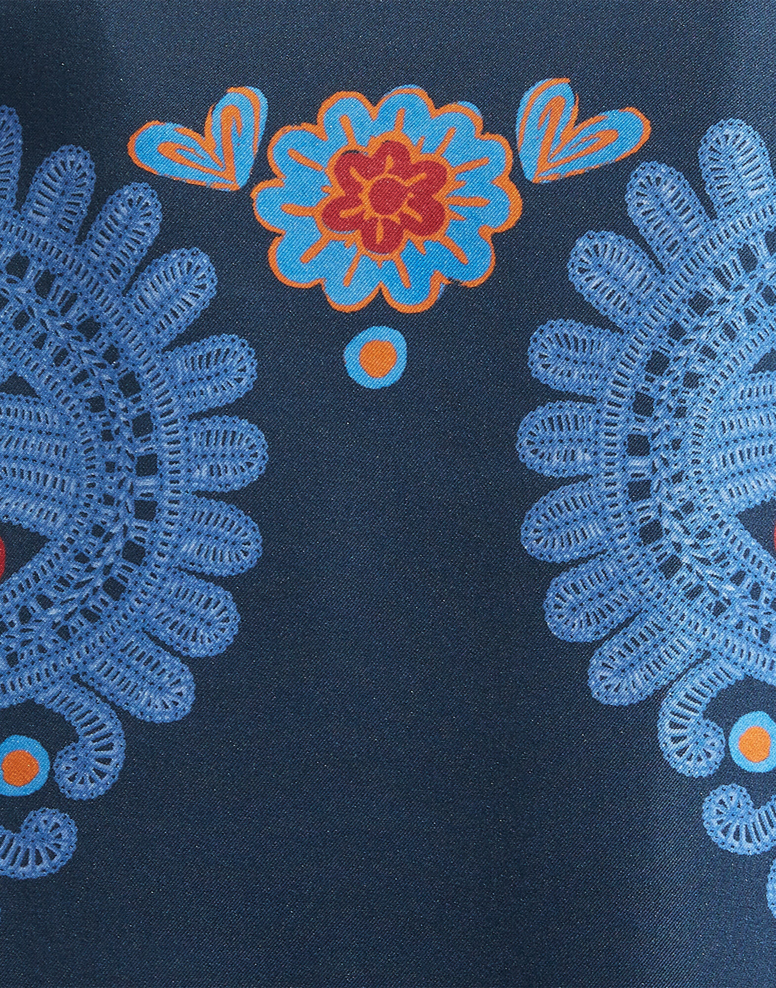 La DoubleJ Boy Shirt Folky Hearts Blue Plac&eacute;e SHI0040SIL006FLH0005