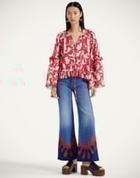 La DoubleJ Boho Blouse La DoubleJ Boho Blouse Mamma Red TOP0149COT003MAM01RE01