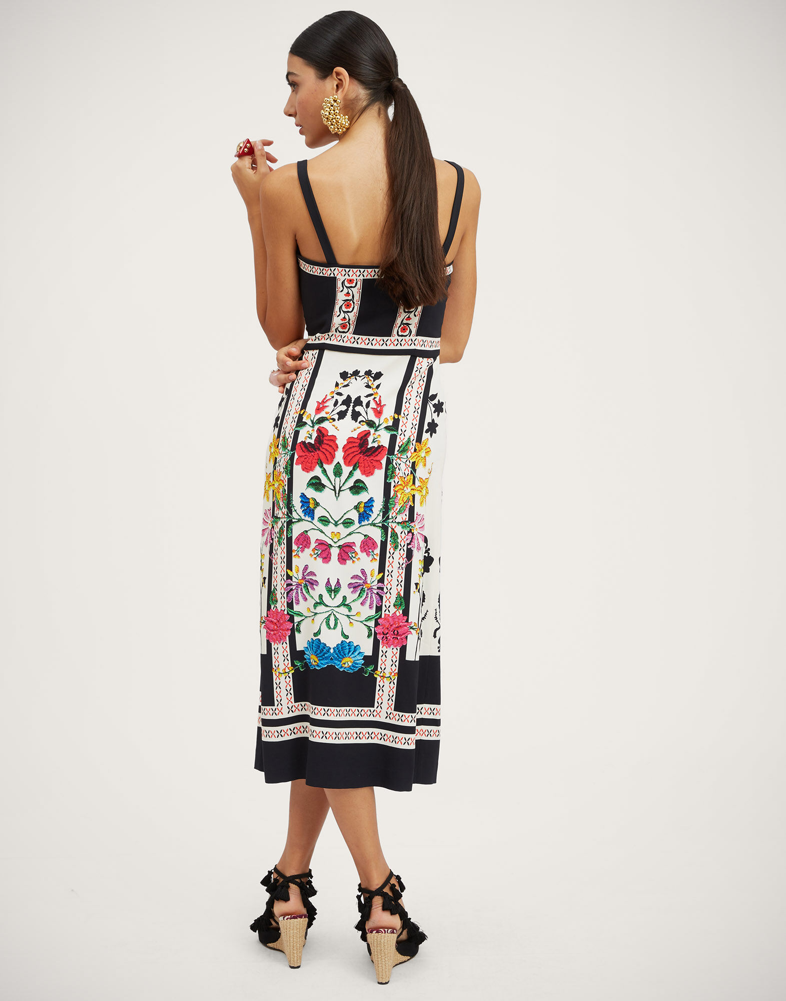 La DoubleJ Buy Me A Martini Dress Plaza Plac&eacute;e Ivory DRE0673VIS011PLA04WH04