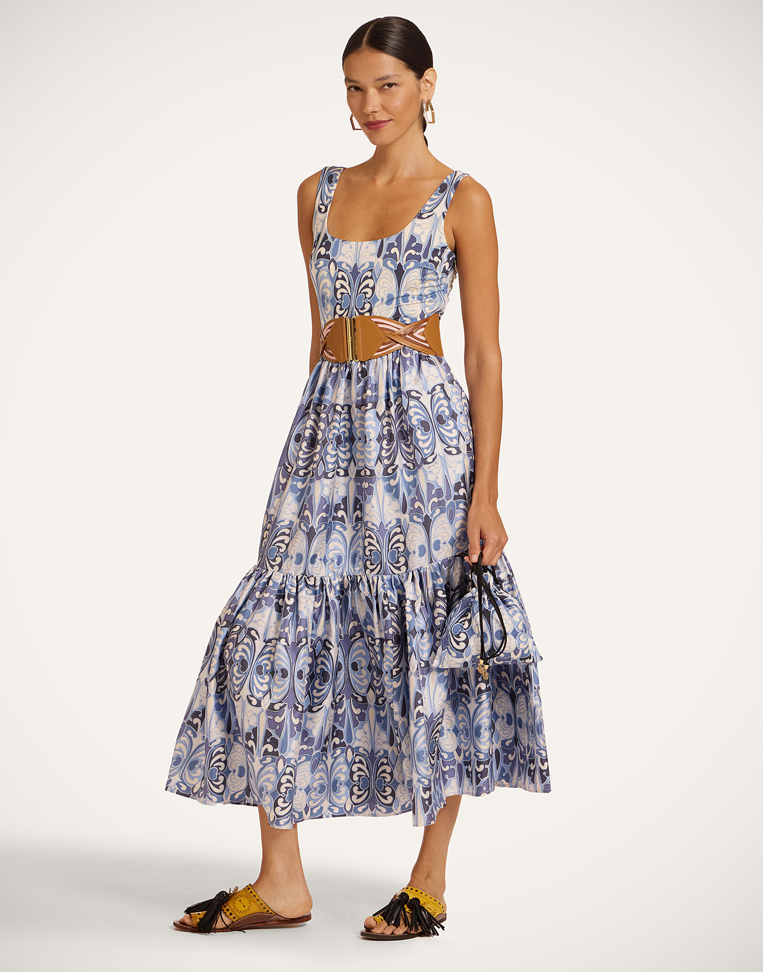 La DoubleJ Capri Dress Cocoon Blue DRE0479SIL001COC01BU03