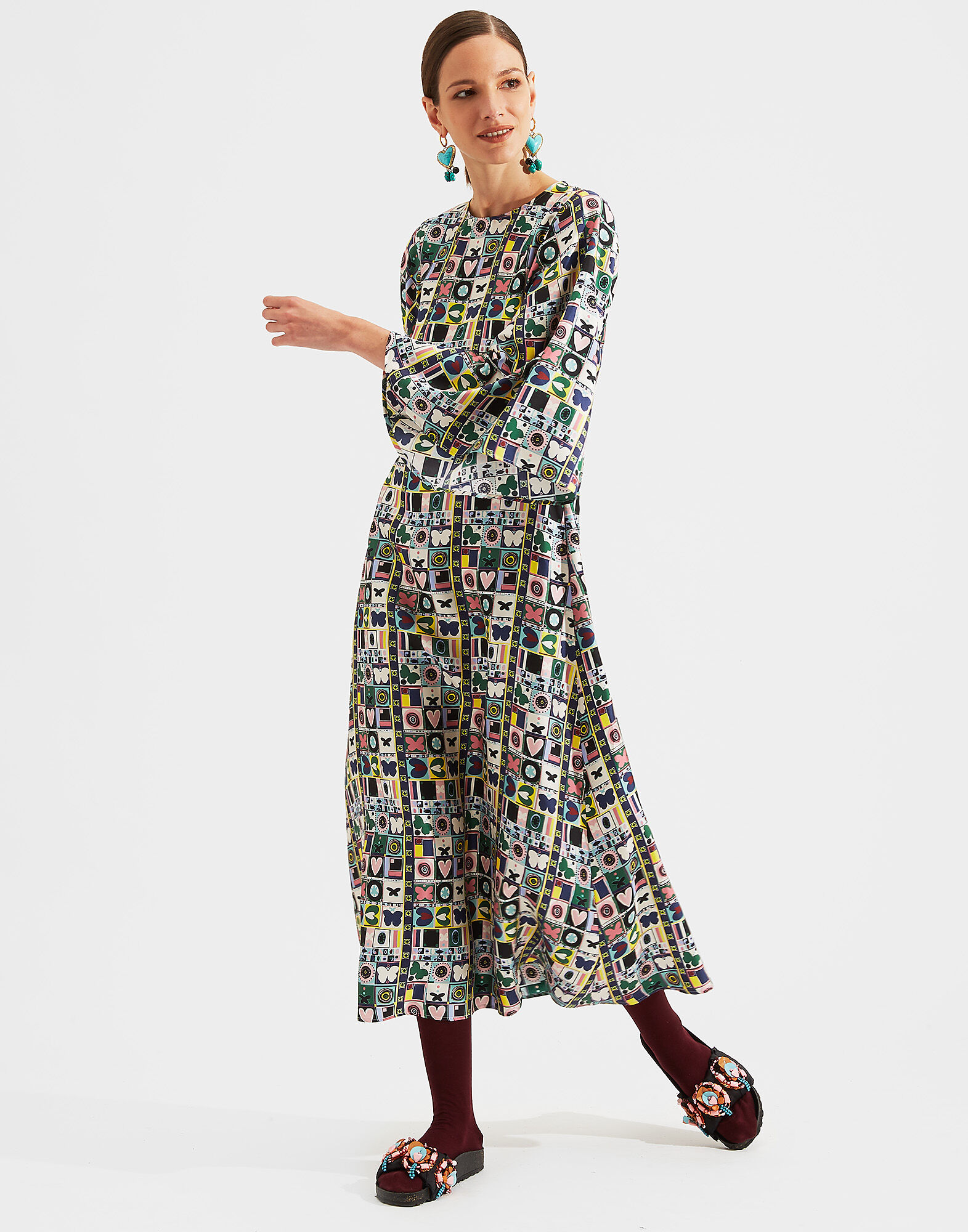 LaDoubleJ Sorella Dress Francobollo DRE0179SIL001FRA0001