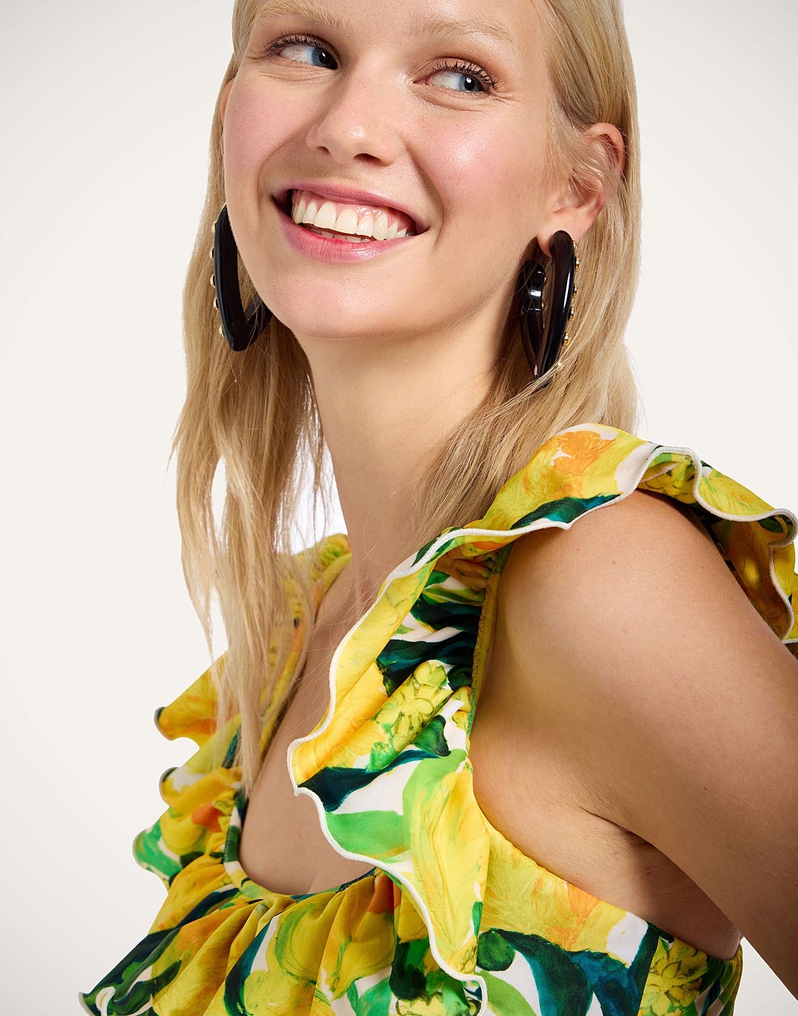 La DoubleJ Ruffle Bikini Top La DoubleJ Ruffle Bikini Top Zesty Yellow SWI0022LYC001ZES01YE02