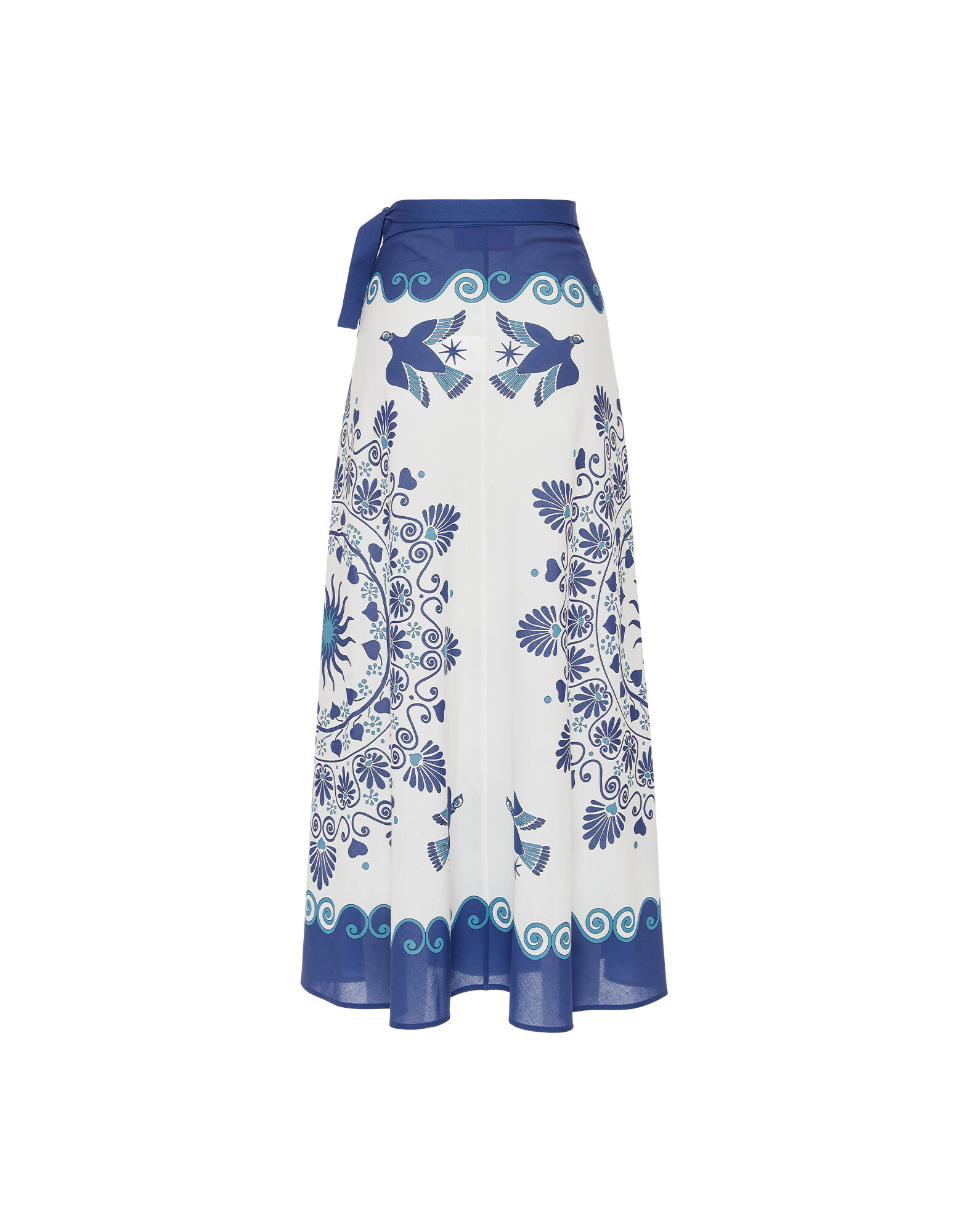 La DoubleJ Flipper Skirt Olympus Plac&eacute;e Cream SKI0122COT056OLY01WH03