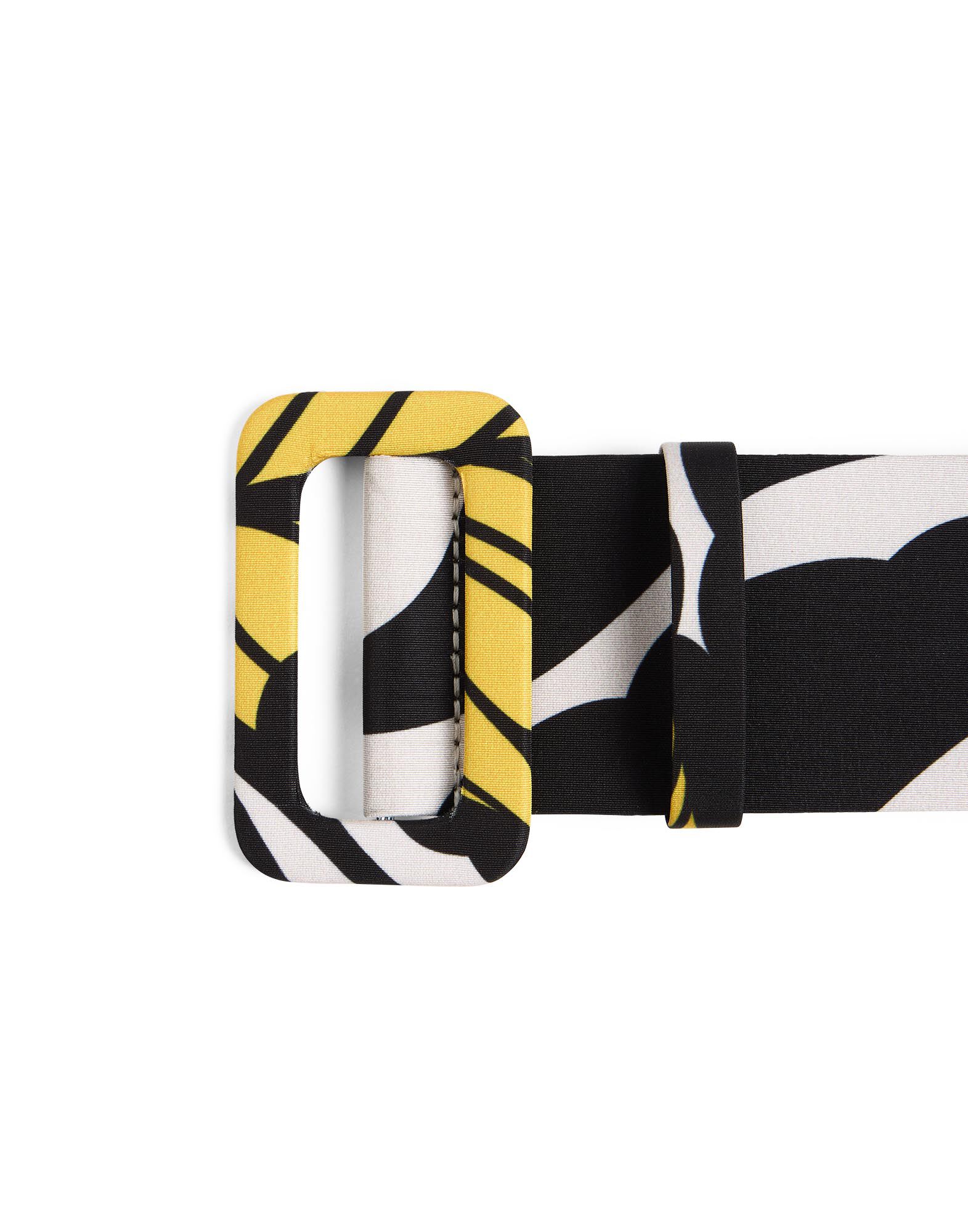 La DoubleJ Medium Belt Marea Black & White BEL0007FAI004MRE01BL03