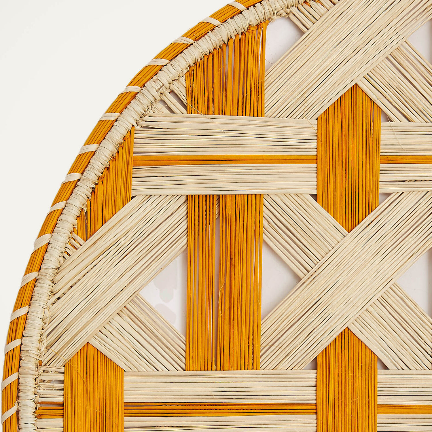 La Doublej Raffia Placemats Set Of 2 In Napoli Saffron