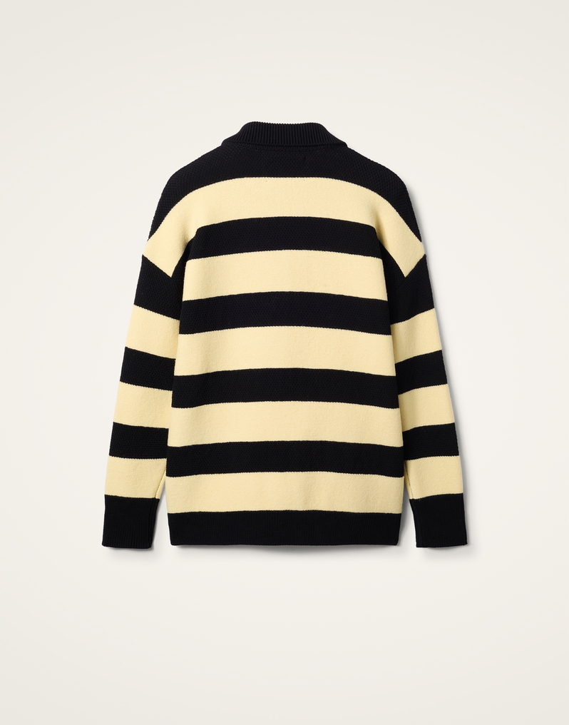 La DoubleJ Derby Cardigan La DoubleJ Derby Cardigan Derby Black & Yellow PUL0242KNI146VA331BL04