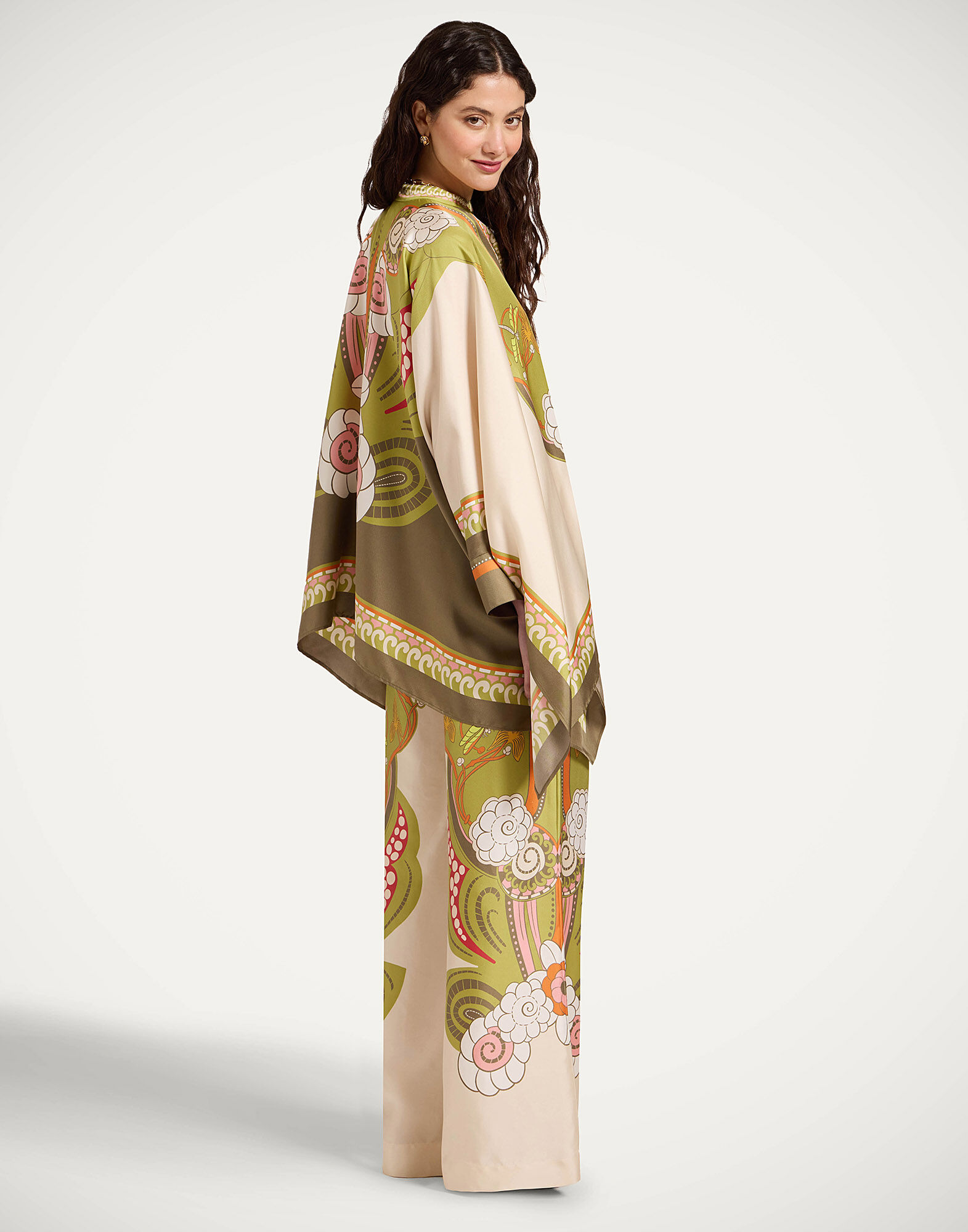 La DoubleJ Palazzo Pants Ambrosia Plac&eacute;e Ivory TRO0026SIL001AMB03WH04
