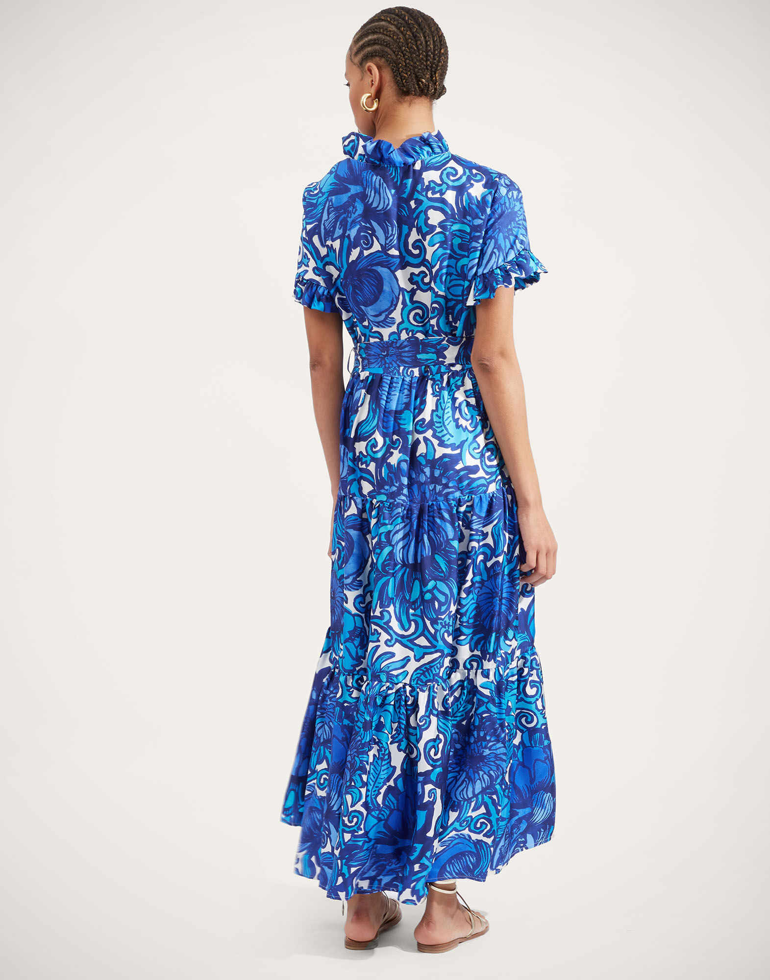 La DoubleJ Long And Sassy Dress Anemone DRE0017SIL001ANE01BU03