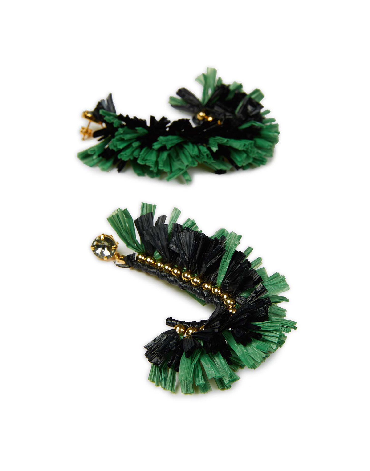 LaDoubleJ J Earrings Tinta Unita Nero EAR0005RAF001BLA0001