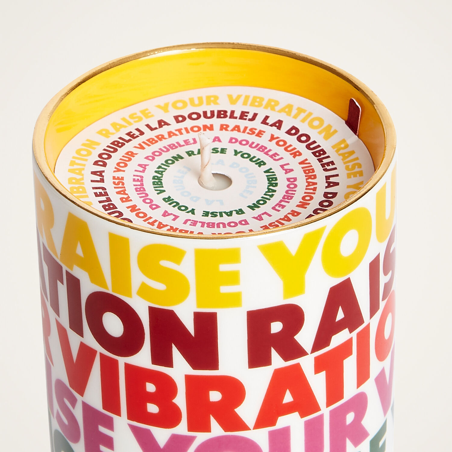 La Doublej Candle In Raise Your Vibration
