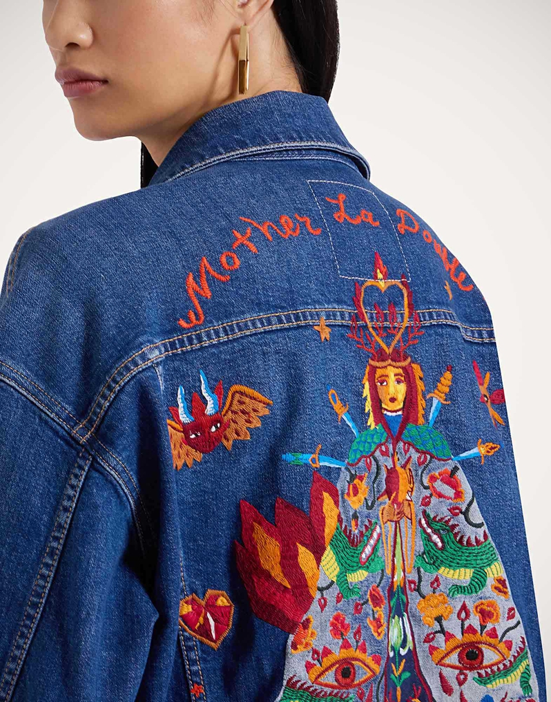 La DoubleJ The Drop It Drifter Jacket La DoubleJ The Drop It Drifter Jacket Always On Top Blue JAC0138DEN011ALW01BU03