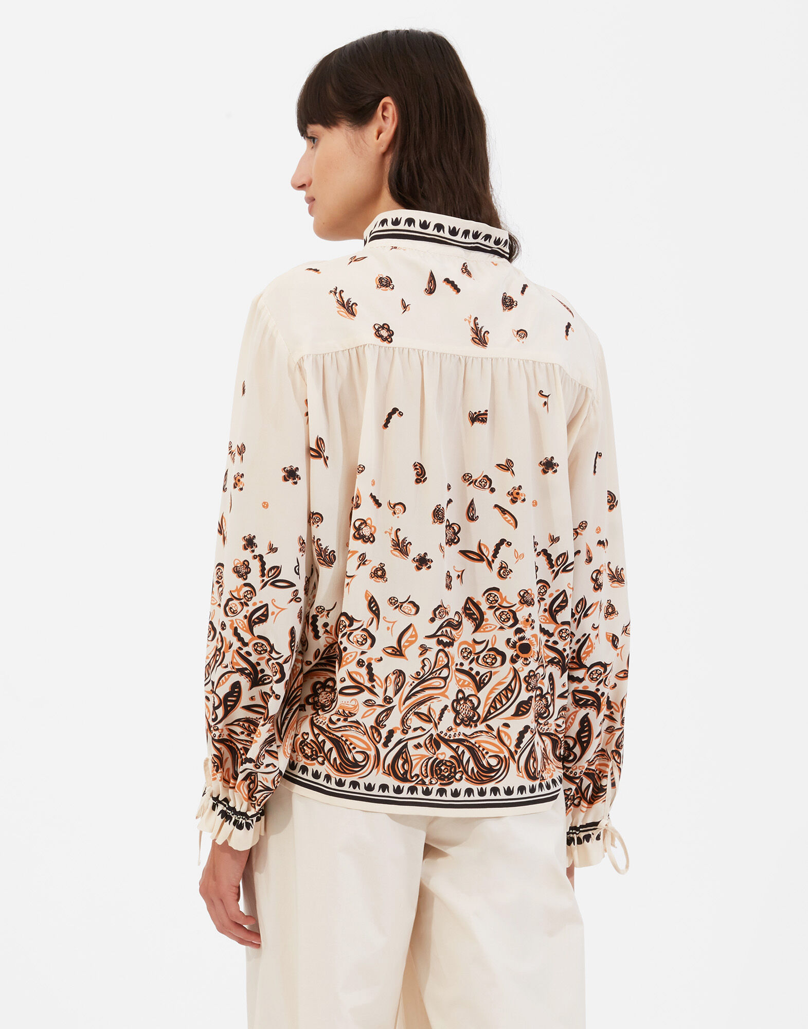 La DoubleJ Shirt And Sassy Fauve Plac&eacute;e SHI0061CRE002FAU0003