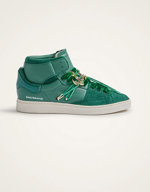 La DoubleJ All Time High Top Solid Green SHO0113LEA017SOLIDGR02