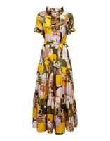 La DoubleJ Long And Sassy Dress La DoubleJ Long And Sassy Dress Big Flower Rose DRE0017SIL001BFL03PI01