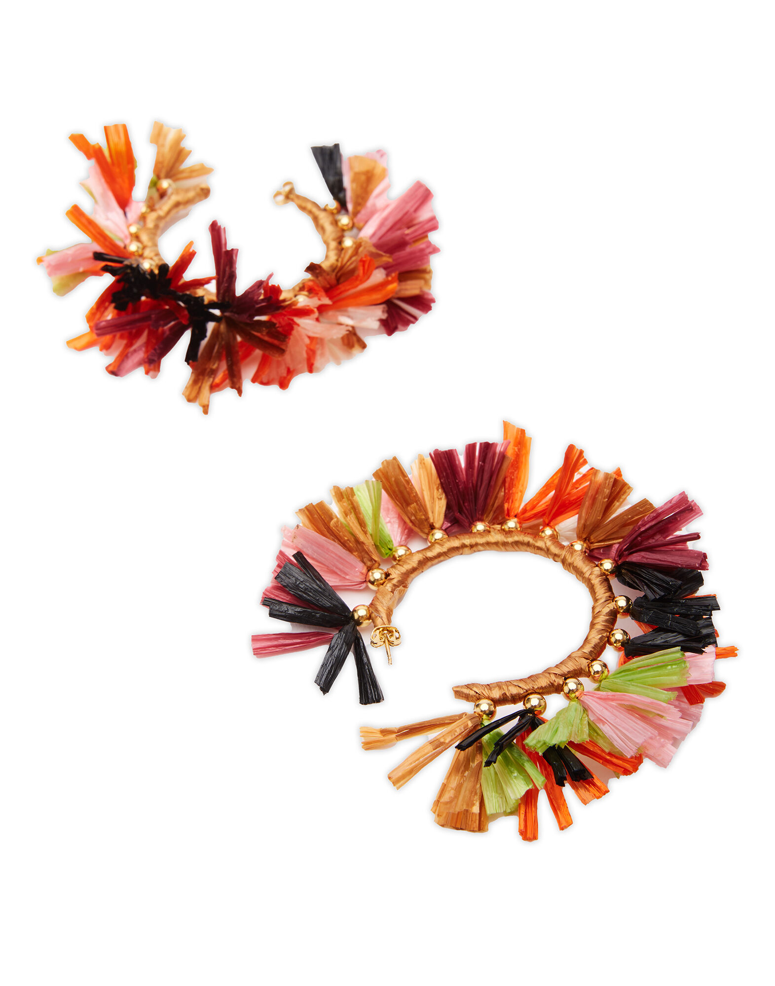 LaDoubleJ Hoop Earrings Multicolor Lucido EAR0007RAF001MUL0013