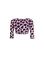 LaDoubleJ Portofino Top LaDoubleJ Portofino Top Flower Leopard Rosa SWI0015LYC001FLL0003