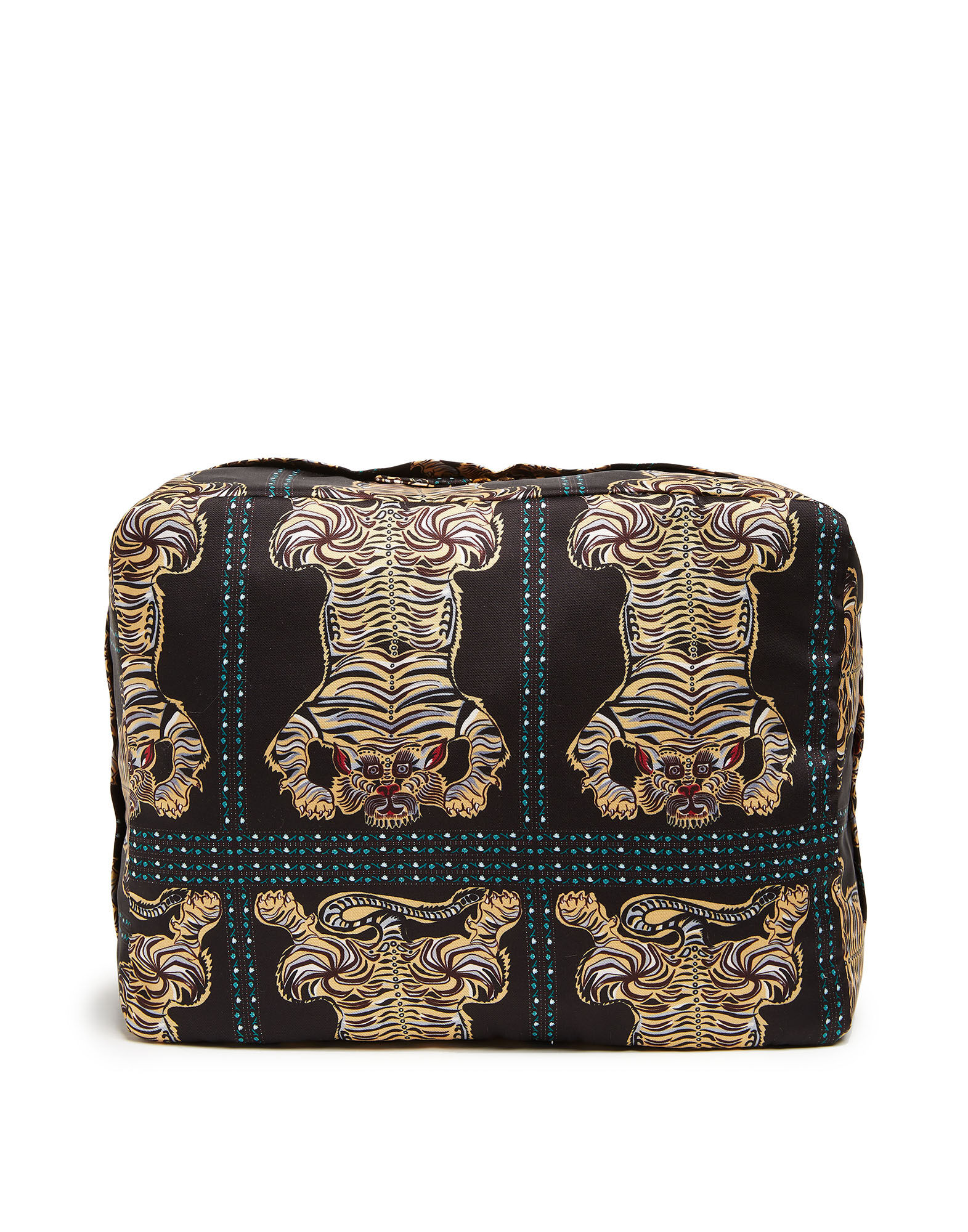 La DoubleJ Beauty Case Tiger Tiles Black Small BAG0044RAS006TIG0008