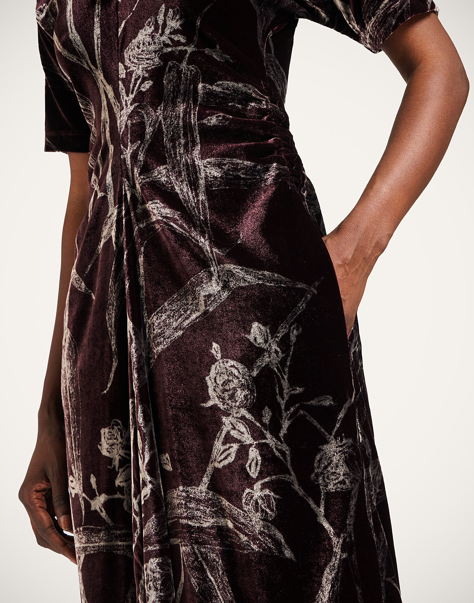 La DoubleJ Angelica Dress Bamboo Burgundy DRE0836DEV004BMB03RE07