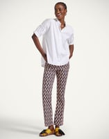 La DoubleJ The Cropped Flare Jean La DoubleJ The Cropped Flare Jean Pesciolini Blue TRO0158COT063PES04BU03